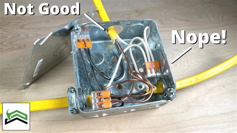 metal junction box wiring problems